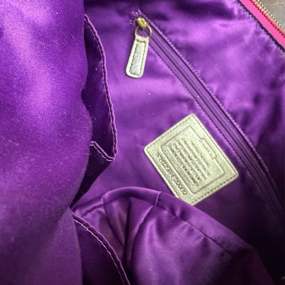 VTG Coach Poppy Vibrant MultiColored Graffiti Graphic Shoulder Bag - Picture 12 of 16